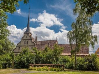 Produktbild: CALVENDO Puzzle Ehemaliges Spital in Ochsenfurt | 1000 Teile Lege-Gr&ouml;&szlig;e 64 &times; 48 cm Foto-Puzzle f&uuml;r gl&uuml;ckliche Stunden