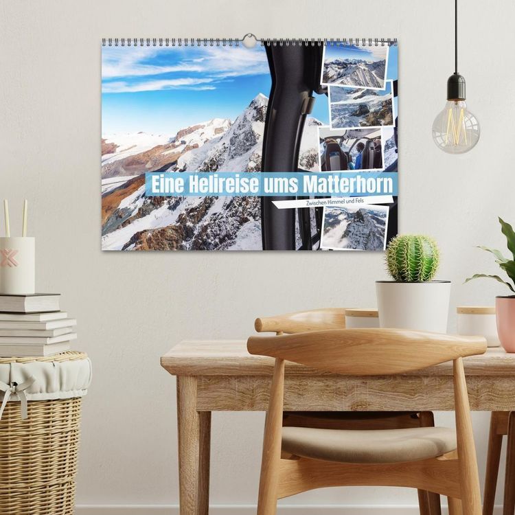 Produktbild: Eine Helireise ums Matterhorn (Wandkalender 2027 DIN A3 quer), CALVENDO Monatskalender