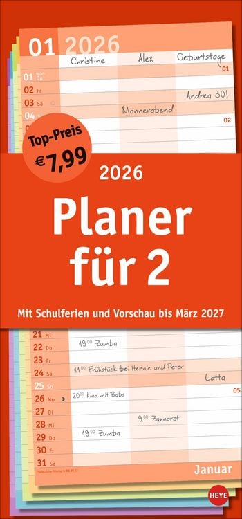Produktbild: Basic Planer für zwei 2026