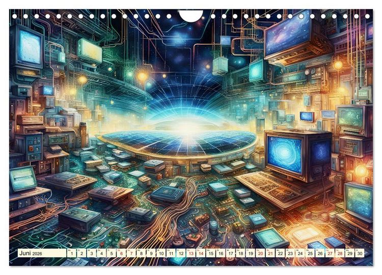 Produktbild: Vernetzte Visionen (Wandkalender 2026 DIN A4 quer), CALVENDO Monatskalender