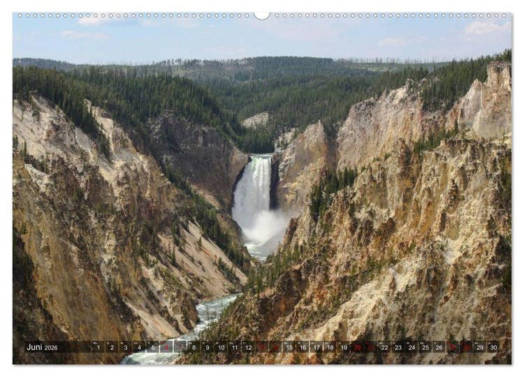 Produktbild: Farben des Yellowstone National Park 2026 (Wandkalender 2026 DIN A2 quer), CALVENDO Monatskalender