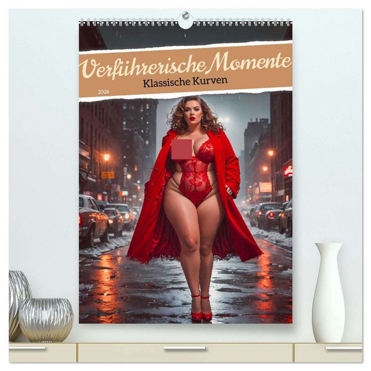 Produktbild: Verf&uuml;hrerische Momente - Klassische Kurven (hochwertiger Premium Wandkalender 2026 DIN A2 hoch), Kunstdruck in Hochglanz