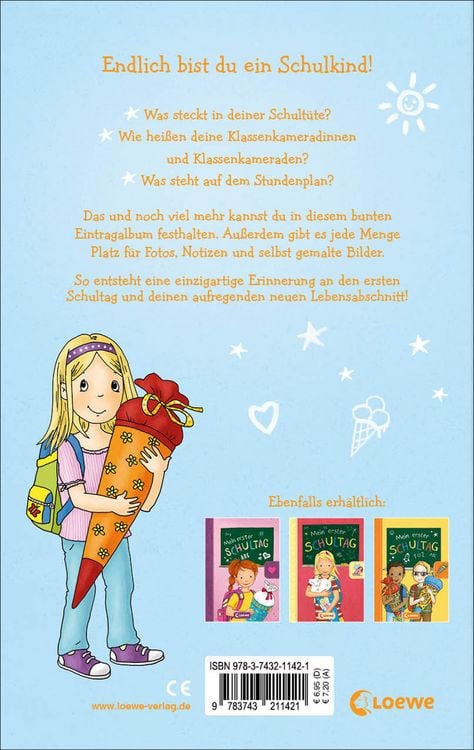 Produktbild: Mein erster Schultag - M&auml;dchen (Hellblau)
