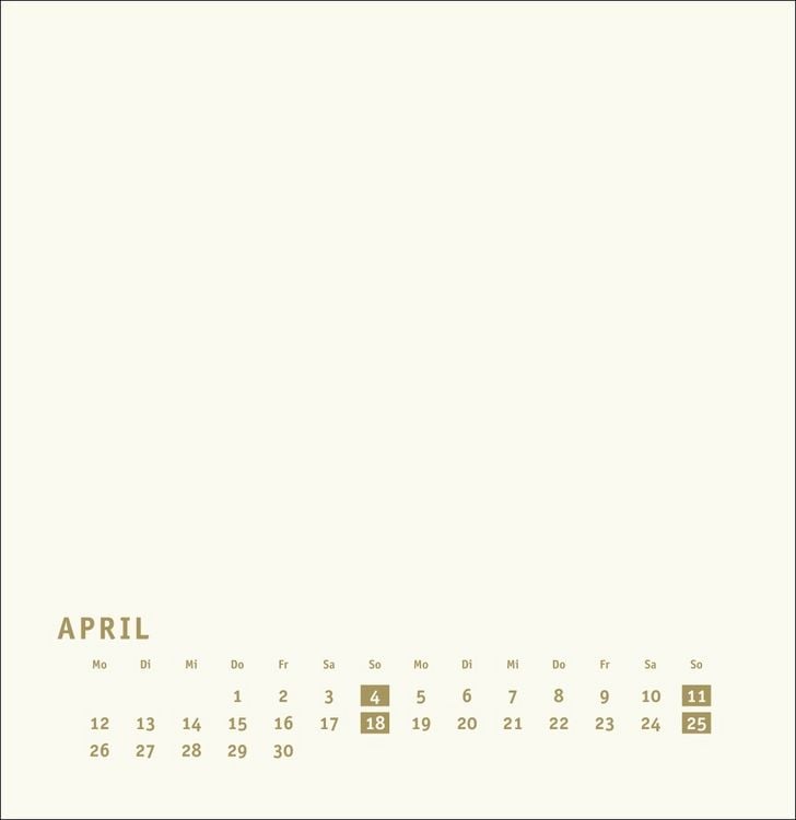 Produktbild: Premium-Bastelkalender gold gro&szlig; 2027