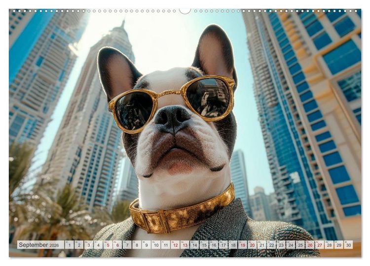 Produktbild: HUNDE-SELFIES Tierischer Outdoorspa&szlig; (hochwertiger Premium Wandkalender 2026 DIN A2 quer), Kunstdruck in Hochglanz