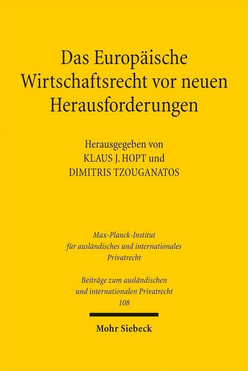 Produktbild: Das Europ&auml;ische Wirtschaftsrecht vor neuen Herausforderungen