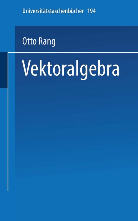 Produktbild: Vektoralgebra