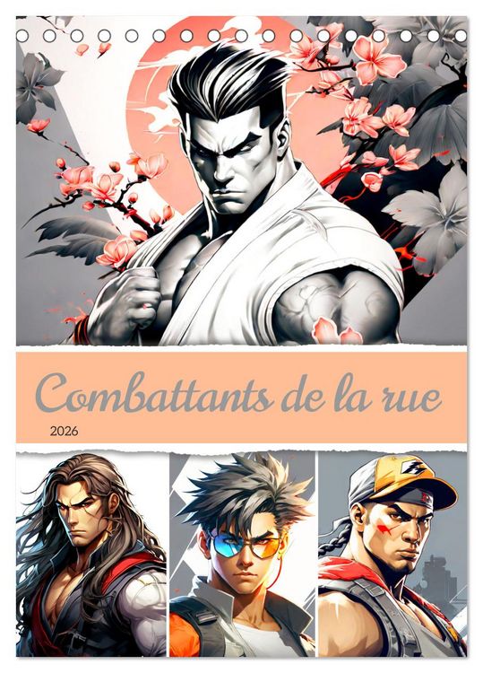 Produktbild: Combattants de la rue (Calendrier de bureau 2026 DIN A5 horizontal), CALVENDO calendrier mensuel
