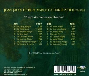 Produktbild: Beauvarlet-Charpentier:1Livre De Pieces De Claveci
