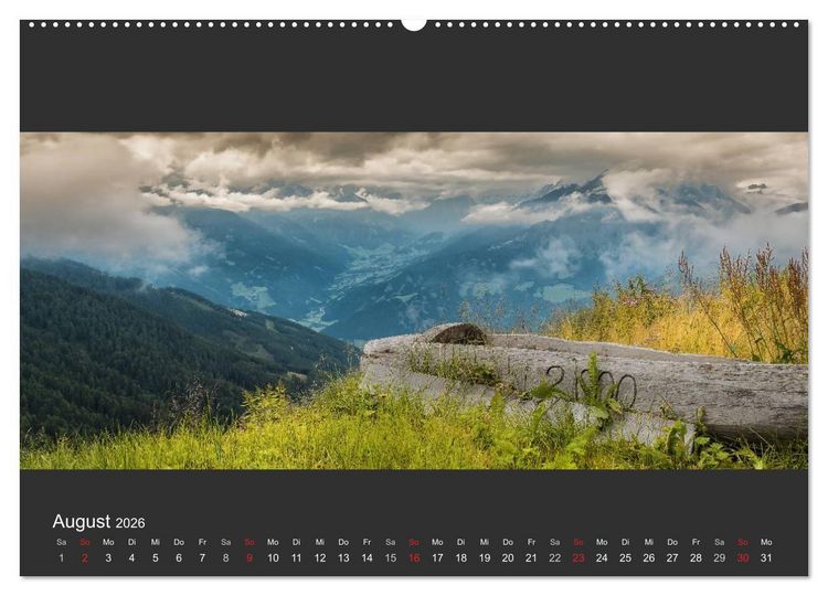 Produktbild: Alpenpanorama 2026 (Wandkalender 2026 DIN A2 quer), CALVENDO Monatskalender