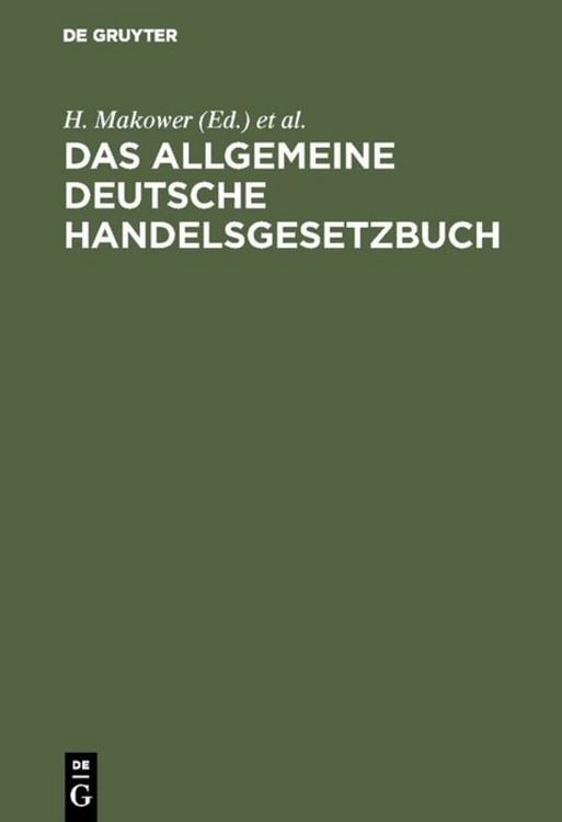 Produktbild: Das allgemeine Deutsche Handelsgesetzbuch
