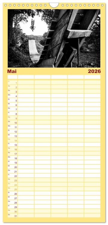 Produktbild: Familienplaner 2026 - Mountain Bike 2026 by Stef. Cand&eacute; mit 5 Spalten (Wandkalender, 21 x 45 cm) CALVENDO