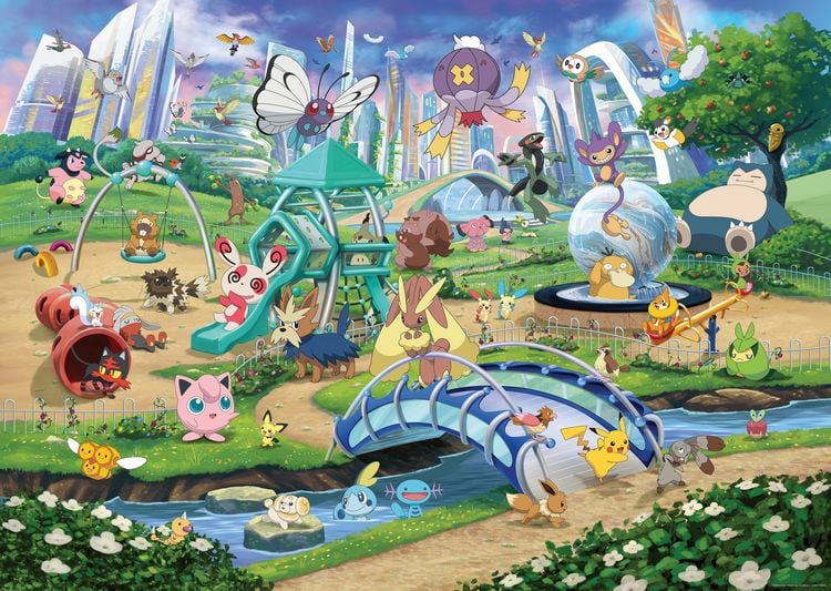 Produktbild: Erwachsenenpuzzle 1000 Teile - Pok&eacute;mon - Evoli im Park