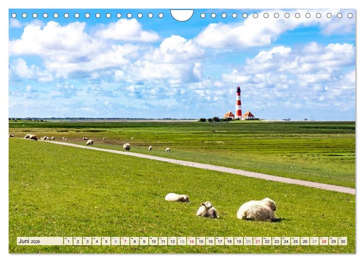 Produktbild: Der sch&ouml;ne Norden Deutschlands (Wandkalender 2026 DIN A4 quer), CALVENDO Monatskalender