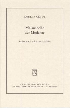 Produktbild: Melancholie der Moderne