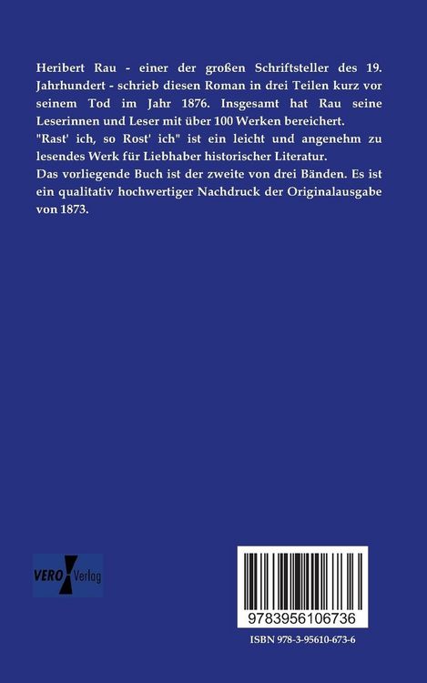 Produktbild: Rast&acute; ich, so rost&acute; ich.