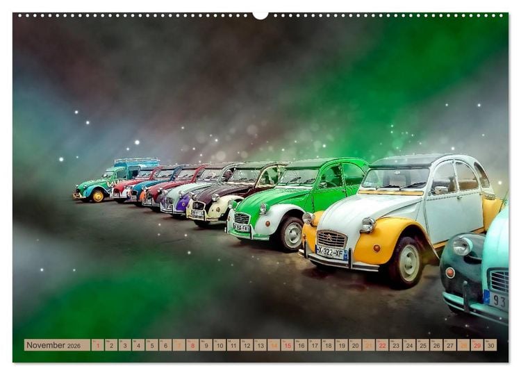 Produktbild: Die Ente - Citro&euml;n 2CV (hochwertiger Premium Wandkalender 2026 DIN A2 quer), Kunstdruck in Hochglanz