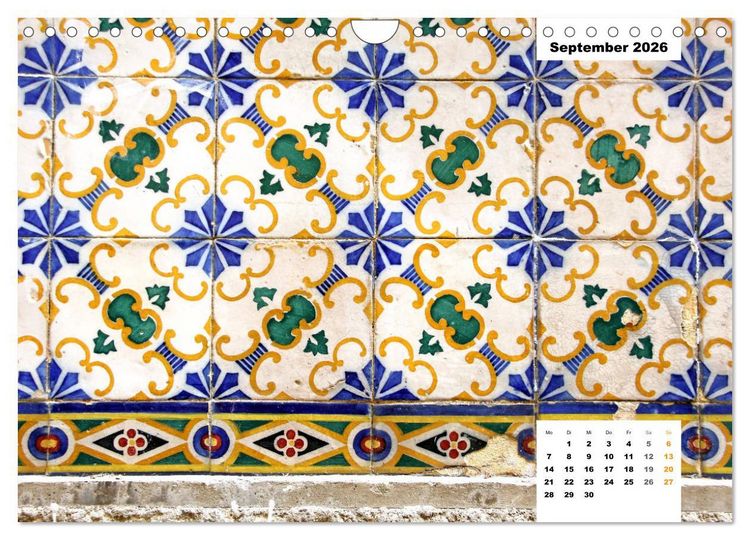 Produktbild: Lissabons Azulejos (Wandkalender 2026 DIN A4 quer), CALVENDO Monatskalender