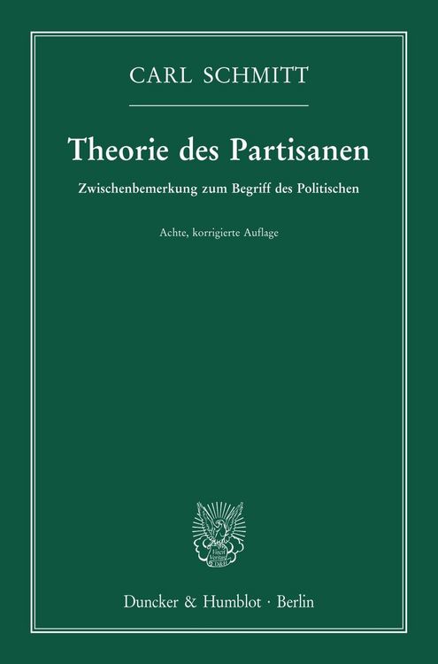 Produktbild: Theorie des Partisanen.