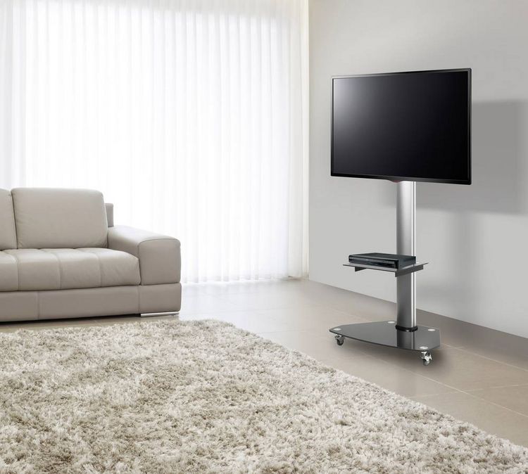 Produktbild: SpeaKa Professional SP-TVRW-01 TV-Rollwagen 81,3 cm (32") - 139,7 cm (55") Neigbar, H&ouml;henverstellbar