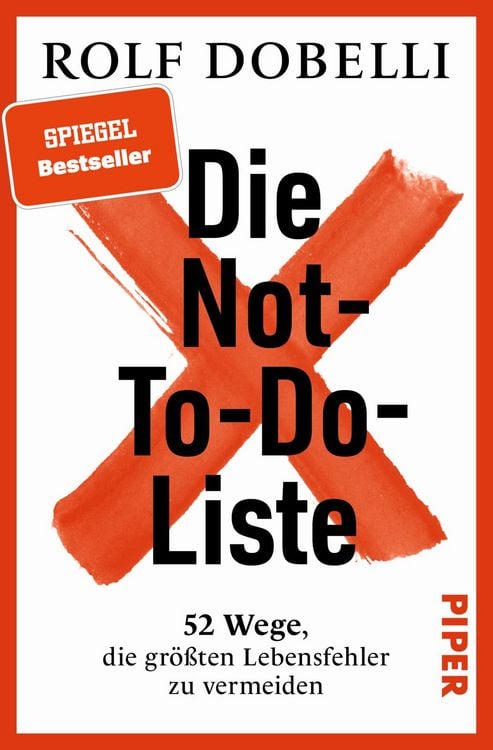 Produktbild: Die Not-To-Do-Liste