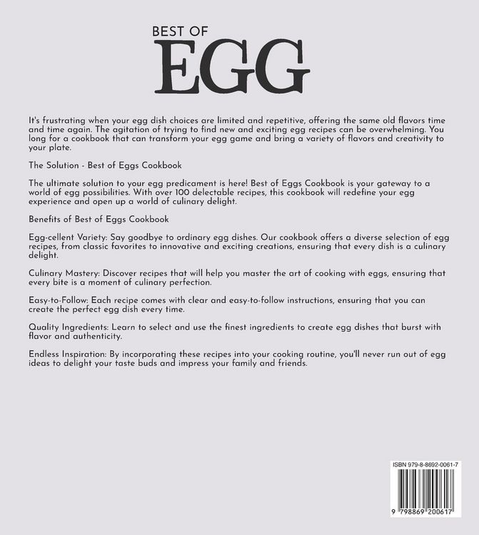Produktbild: Best of Eggs Cookbook