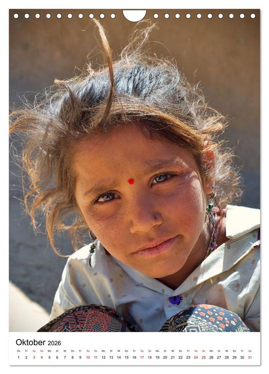 Produktbild: Portraits - Nordindien (Wandkalender 2026 DIN A4 hoch), CALVENDO Monatskalender