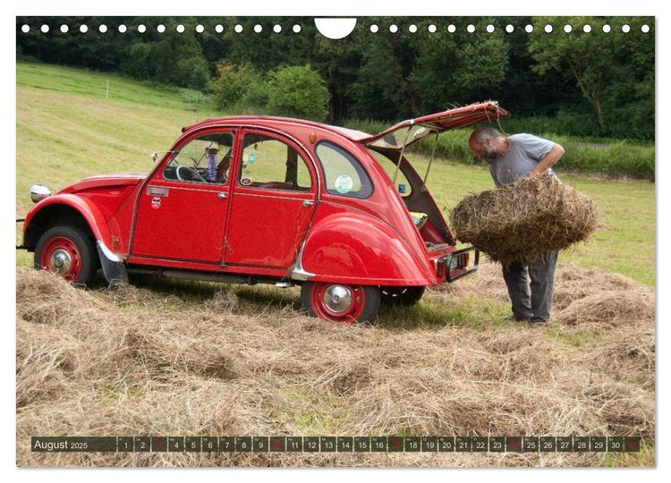 Produktbild: Citro&euml;n 2CV - Ente rot (Wandkalender 2025 DIN A4 quer), CALVENDO Monatskalender