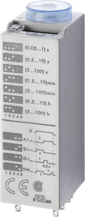 Produktbild: Finder 85.02.0.012.0000 85.02.0.012.0000 Zeitrelais 12 V DC/AC 1 St. Zeitbereich: 0.05 - 360000 s 2 Wechsler