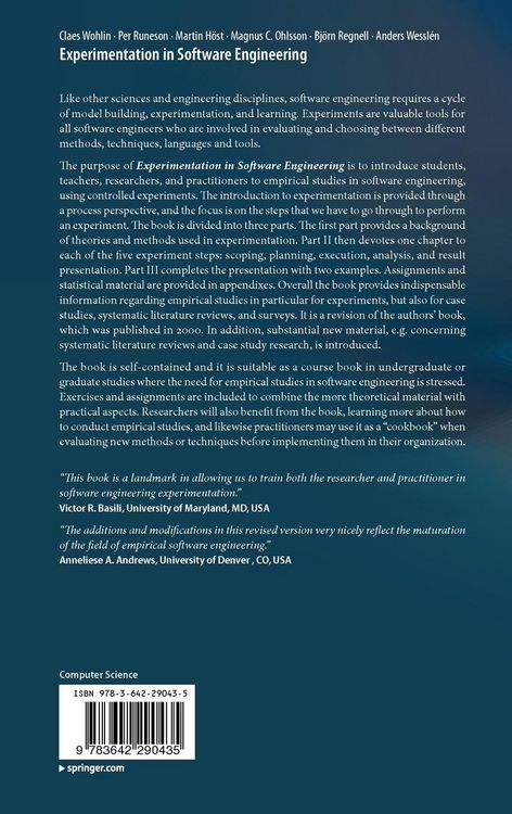 Produktbild: Experimentation in Software Engineering