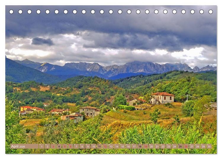 Produktbild: Garfagnana, Impressionen aus dem Norden der Toskana (Tischkalender 2026 DIN A5 quer), CALVENDO Monatskalender