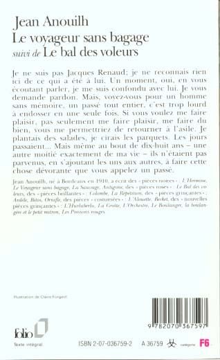 Produktbild: Le voyageur sans bagage / Le bal des voleurs