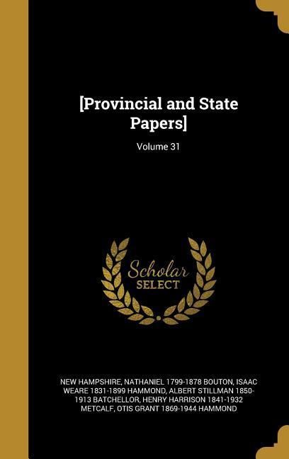 Produktbild: [Provincial and State Papers]; Volume 31