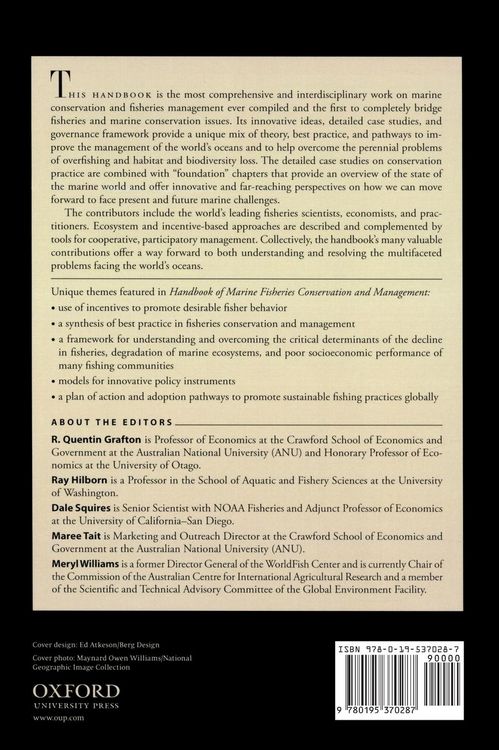 Produktbild: Handbook of Marine Fisheries Conservation and Management