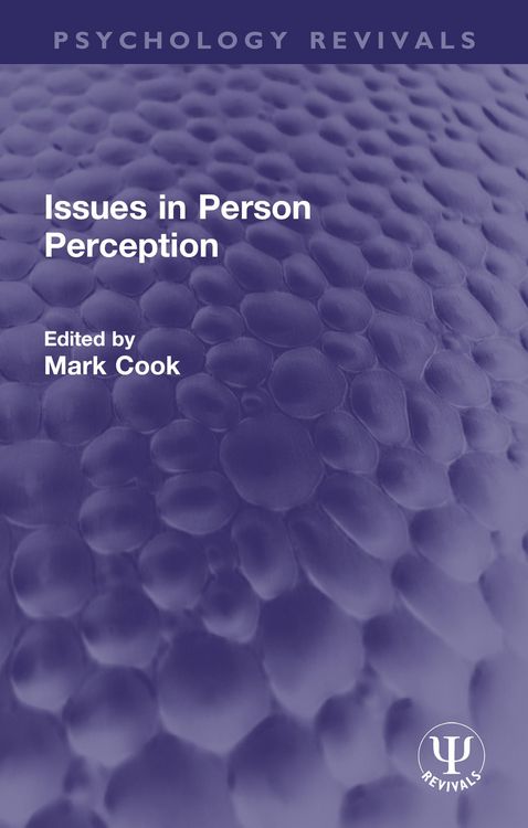 Produktbild: Issues in Person Perception