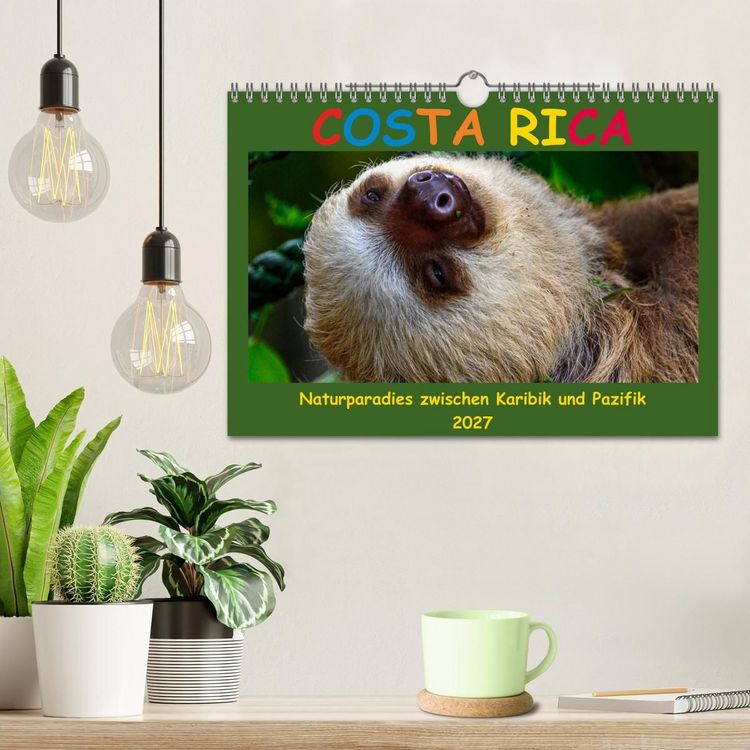 Produktbild: Costa Rica - Naturparadies zwischen Karibik und Pazifik (Wandkalender 2027 DIN A4 quer), CALVENDO Monatskalender
