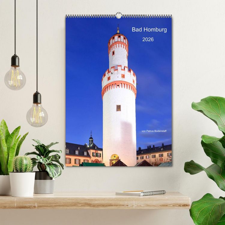 Produktbild: Bad Homburg 2026 von Petrus Bodenstaff (Wandkalender 2026 DIN A2 hoch), CALVENDO Monatskalender