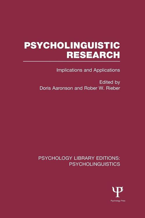 Produktbild: Psycholinguistic Research (PLE