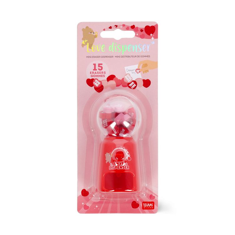 Produktbild: Legami Mini-Radiergummispender - Love Dispenser