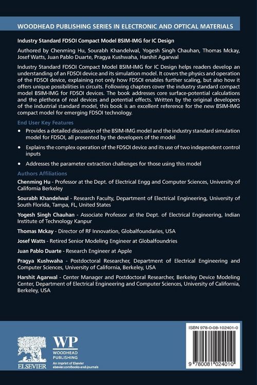 Produktbild: Industry Standard FDSOI Compact Model BSIM-IMG for IC Design