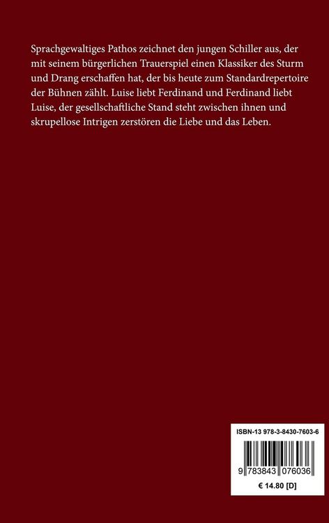 Produktbild: Kabale und Liebe