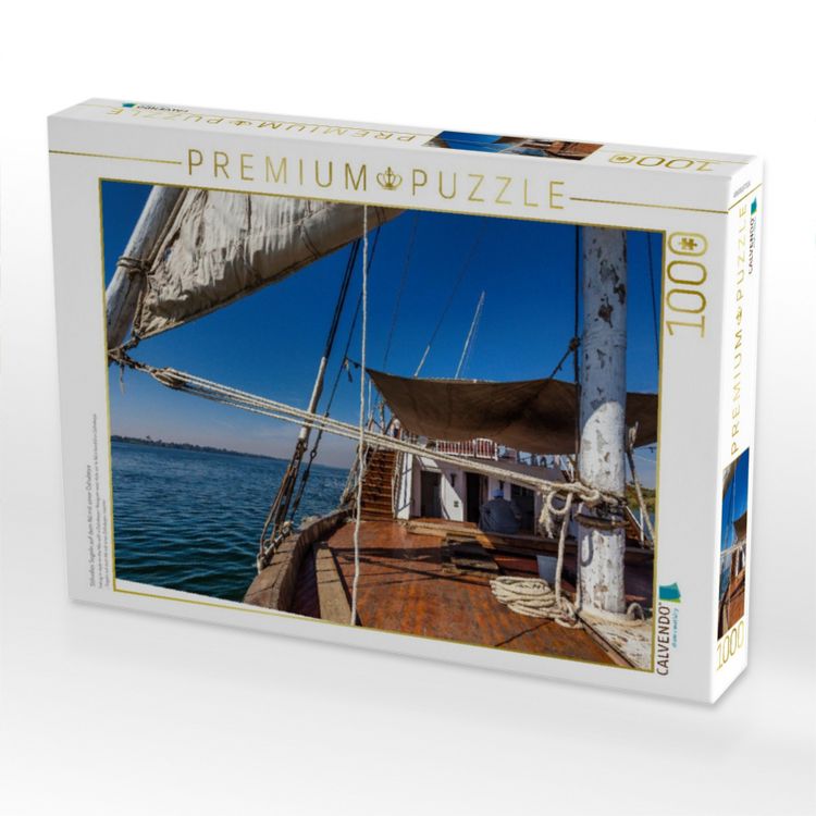 Produktbild: CALVENDO Puzzle Stilvolles Segeln auf dem Nil mit einer Dahabeya | 1000 Teile Lege-Gr&ouml;&szlig;e 64x48cm Foto-Puzzle f&uuml;r gl&uuml;ckliche Stunden