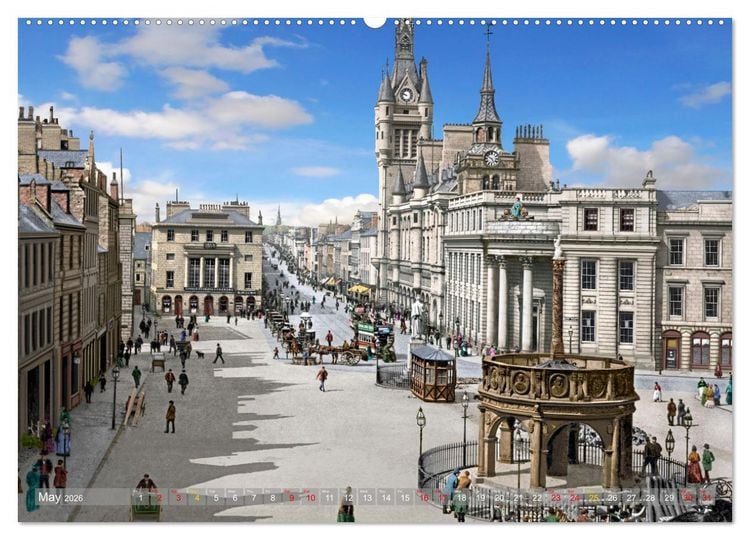 Produktbild: Scotland around 1900 - photos restored and colourised (Wall Calendar 2026 DIN A2 landscape), CALVENDO 12 Month Wall Calendar