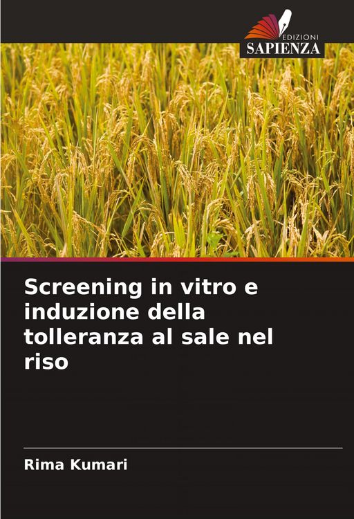 Produktbild: Screening in vitro e induzione della tolleranza al sale nel riso
