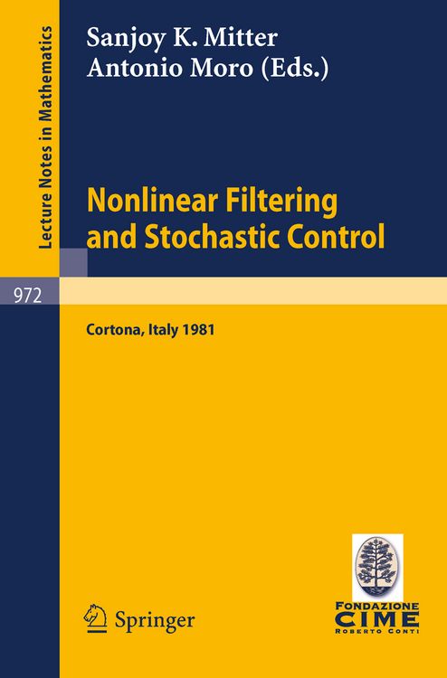 Produktbild: Nonlinear Filtering and Stochastic Control