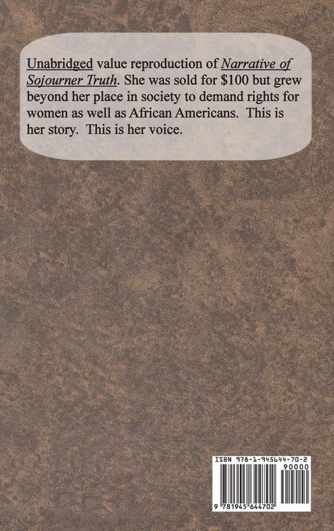Produktbild: Narrative of Sojourner Truth