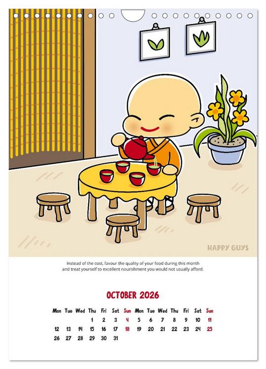 Produktbild: Mindfulness 2026 (Wall Calendar 2026 DIN A4 portrait), CALVENDO 12 Month Wall Calendar