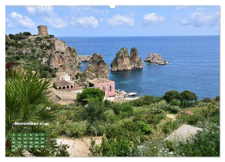 Produktbild: Sizilien &ndash; von Cefal&ugrave; bis Trapani (Wandkalender 2026 DIN A2 quer), CALVENDO Monatskalender