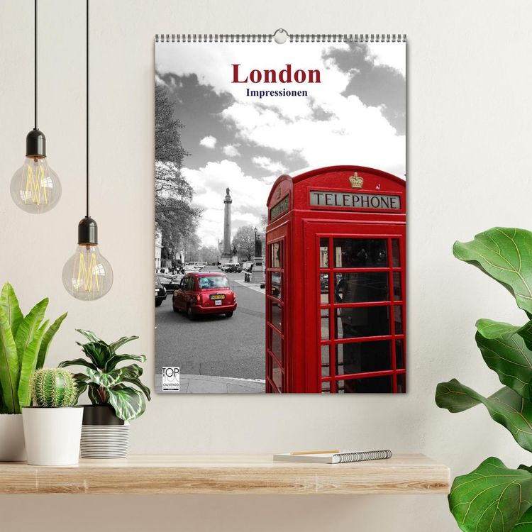 Produktbild: London - Impressionen (Wandkalender 2026 DIN A2 hoch), CALVENDO Monatskalender