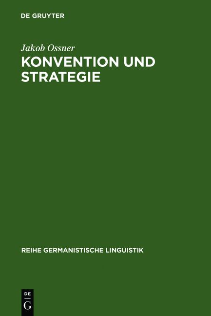 Produktbild: Konvention und Strategie
